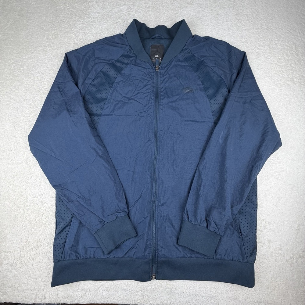 Nike Air Jordan Windbreaker Lined Jacket Blue Men's Size XL Jumpman 843100-454